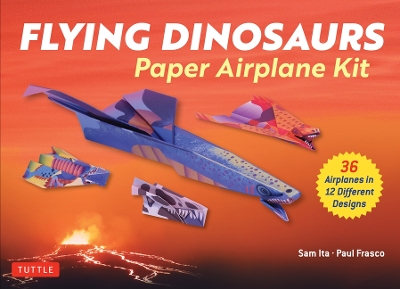 Book cover for Flying Dinosaurs Paper Airplane Kit