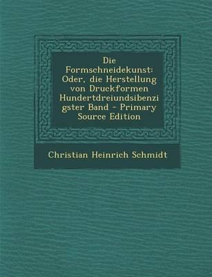 Book cover for Die Formschneidekunst