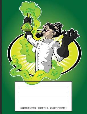 Book cover for Mad Scientist Periodic Table Chemistry Composition Notebook