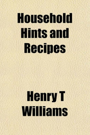 Cover of Household Hints and Recipes