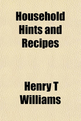 Book cover for Household Hints and Recipes