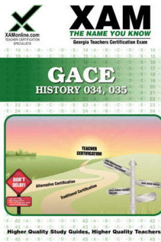 Cover of GACE History 034, 035 Teacher Certification Exam