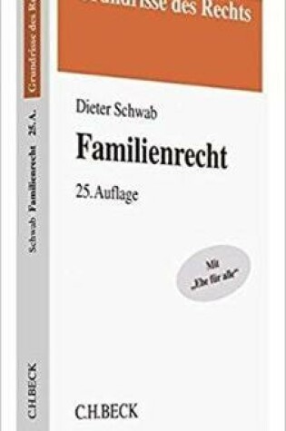 Cover of Familienrecht