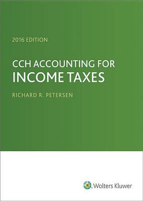 Book cover for Cch Accounting for Income Taxes 2016