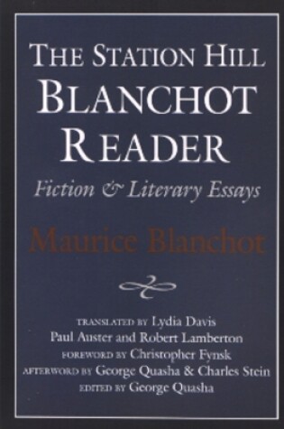 Cover of Blanchot Reader