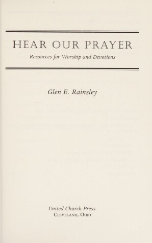 Book cover for Hear Our Prayer