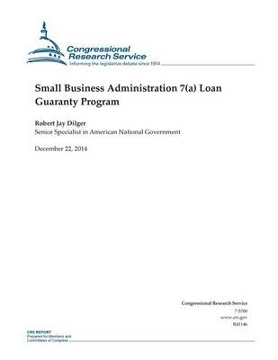 Cover of Small Business Administration 7(a) Loan Guaranty Program