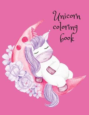 Book cover for Unicorn coloring book