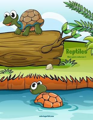 Cover of Reptiles libro para colorear 1