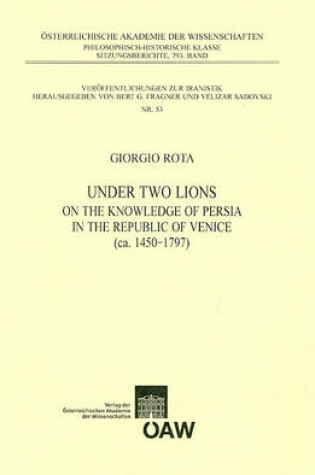 Cover of Under Two Lions