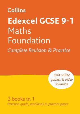 Book cover for Edexcel GCSE 9-1 Maths Foundation All-in-One Complete Revision and Practice