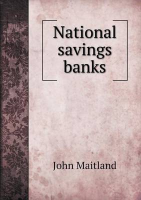 Book cover for National savings banks