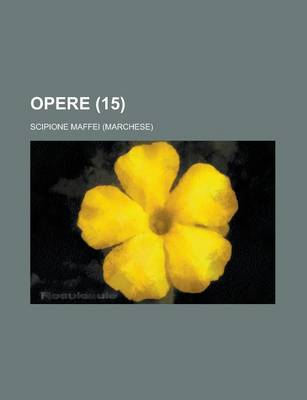Book cover for Opere (15 )