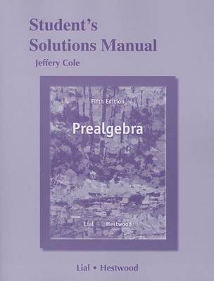 Book cover for Student's Solutions Manual for Prealgebra