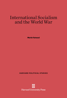 Cover of International Socialism and the World War