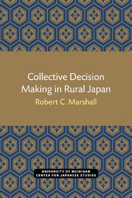 Book cover for Collective Decision Making in Rural Japan