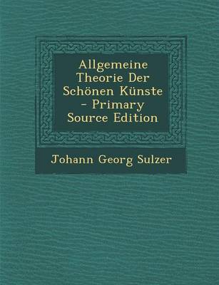 Book cover for Allgemeine Theorie Der Schonen Kunste