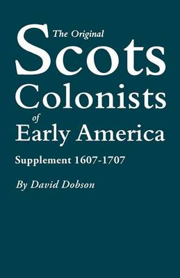 Book cover for The Original Scots Colonists of Early America