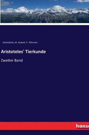 Cover of Aristoteles' Tierkunde