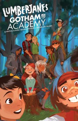 Book cover for Lumberjanes/Gotham Academy