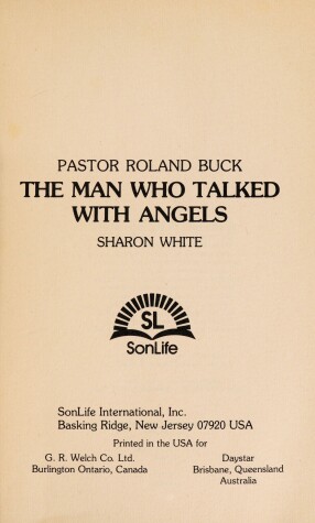 Book cover for The Man Who Talked with Angels