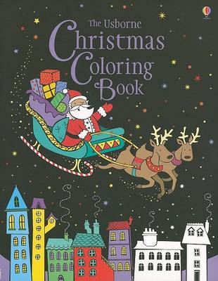 Book cover for The Usborne Christmas Coloring Book