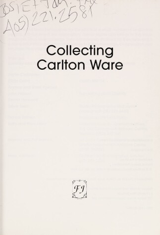 Cover of Collecting Carlton Ware