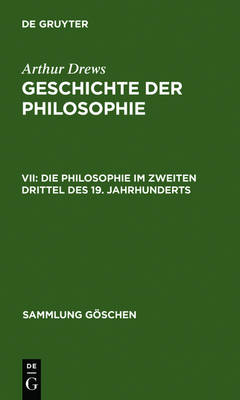 Book cover for Die Philosophie Im Zweiten Drittel Des 19. Jahrhunderts