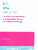 Book cover for Treatment of Perchlorate in Groundwater by Ion Exchange Technology