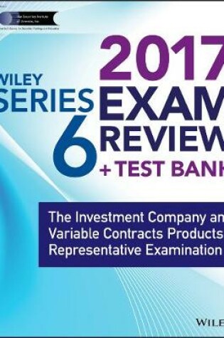 Cover of Wiley FINRA Series 6 Exam Review 2017
