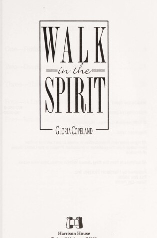 Cover of Walk in the Spirit