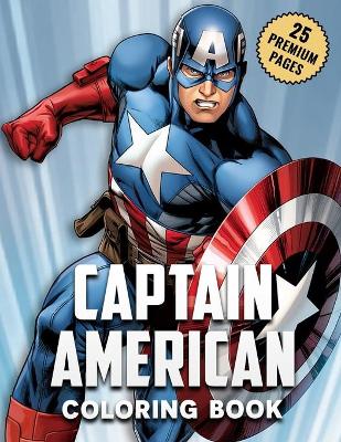 Book cover for Captain American Coloring Book