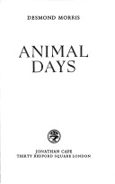 Book cover for Animal Days