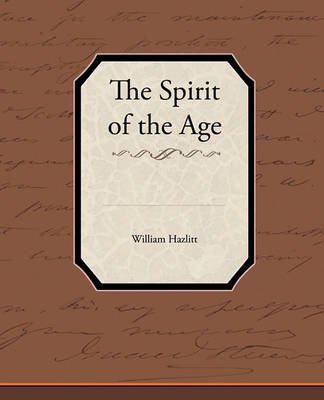 Book cover for The Spirit of the Age