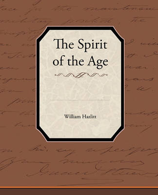 Cover of The Spirit of the Age