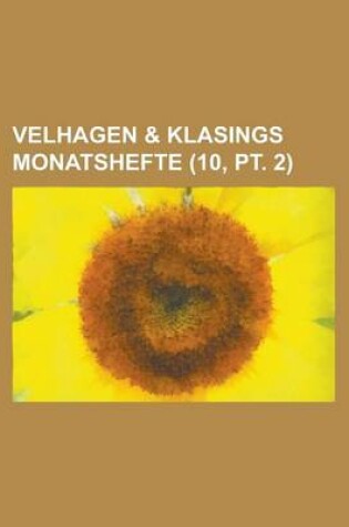 Cover of Velhagen & Klasings Monatshefte (10, PT. 2 )