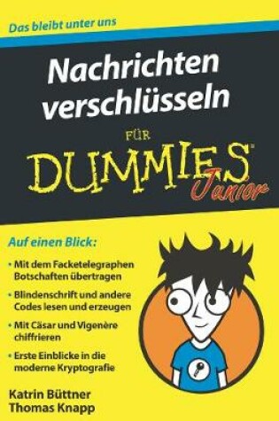 Cover of Nachrichten verschlüsseln für Dummies Junior