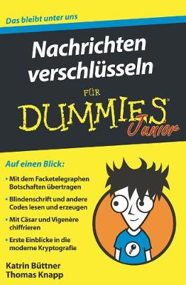 Book cover for Nachrichten verschlüsseln für Dummies Junior