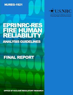 Book cover for EPRI/NRC-RES Fire Human Reliability Analysis Guidelines