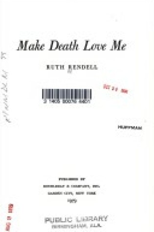 Cover of Make Death Love Me