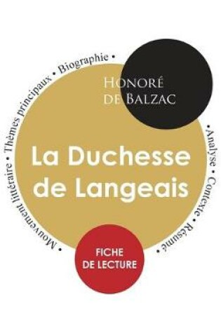Cover of Fiche de lecture La Duchesse de Langeais (Etude integrale)