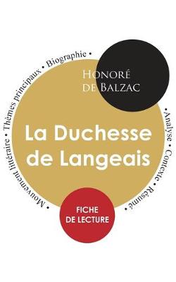 Book cover for Fiche de lecture La Duchesse de Langeais (Etude integrale)