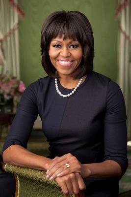 Book cover for Michelle Obama notebook - achieve your goals, perfect 120 lined pages #1