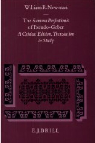 Cover of The Summa Perfectionis of Pseudo-Geber