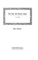 Book cover for The Year the Horses Came