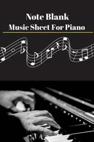 Cover of Note Blank Music Sheet for Piano V.2