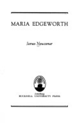 Cover of Maria Edgeworth