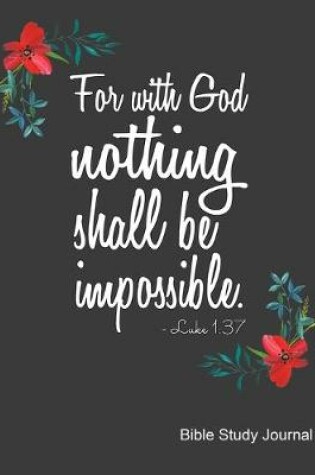 Cover of For With God Nothing Shall Be Impossible Luke 1