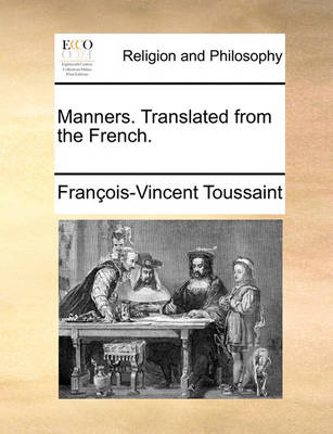 Book cover for Manners. Translated from the French.