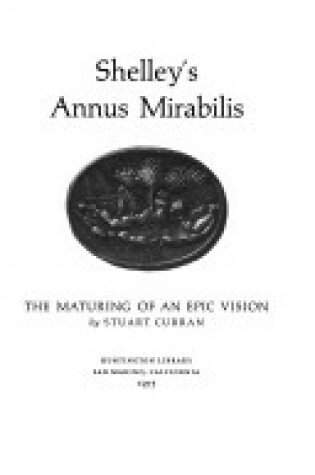 Cover of Shelley's Annus Mirabilis